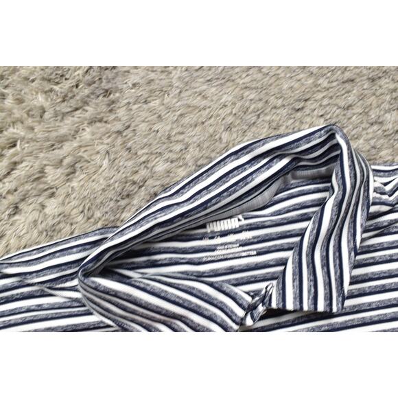 PUMA Men's Size XL Blue Striped Polo Shirt Polyester Short Sleeve - Picture 4 of 6